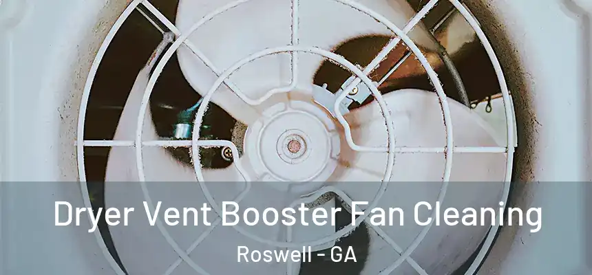 Dryer Vent Booster Fan Cleaning Roswell - GA